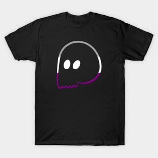 Cute Emo Skull (Asexual Colors) T-Shirt